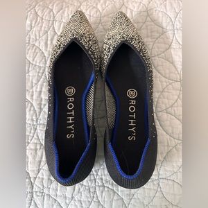 Rothy’s Slate Metallic Points - Size 8